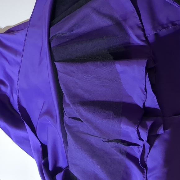 Alfred Angelo strapless formal purple maxi dress women size 4 - Picture 6 of 7